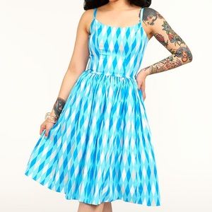 Pinup Girl Clothing Blue Jenny Dress